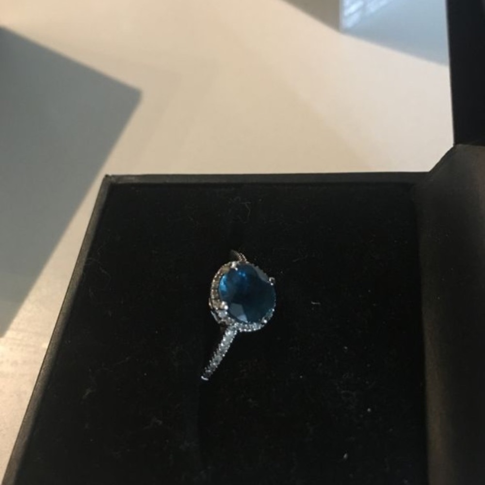 R.H. Macy & Co blue topaz ring